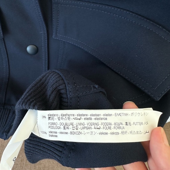 Zara Blue cropped bomber jacket - Picture 4 of 4